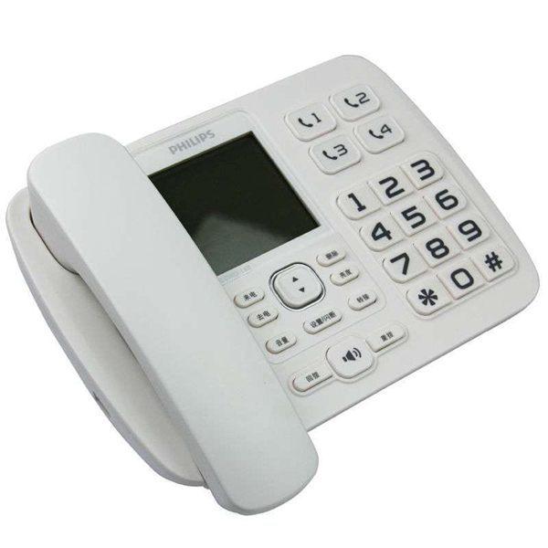 飞利浦 CORD168 电话机 办公家用 来电报号 白色按(台)销售 飞利浦 CORD168 电话机 办公家用 来电报号 白色按(台)销售