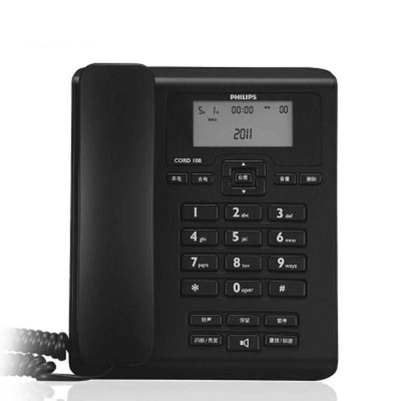 飞利浦 CORD 108 来电显示电话机 黑色 1台按(台)销售 飞利浦 CORD 108 来电显示电话机 黑色 1台按(台)销售