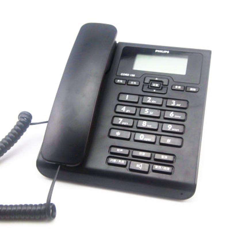 飞利浦 CORD 108 来电显示电话机 黑色 1台按(台)销售 飞利浦 CORD 108 来电显示电话机 黑色 1台按(台)销售