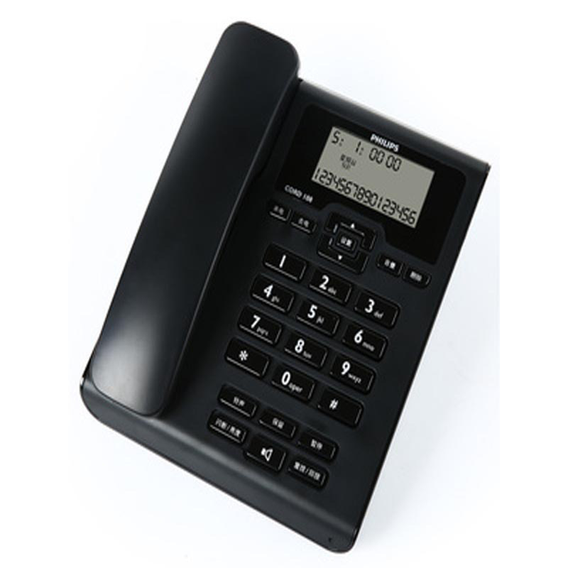 飞利浦 CORD 108 来电显示电话机 黑色 1台按(台)销售 飞利浦 CORD 108 来电显示电话机 黑色 1台按(台)销售