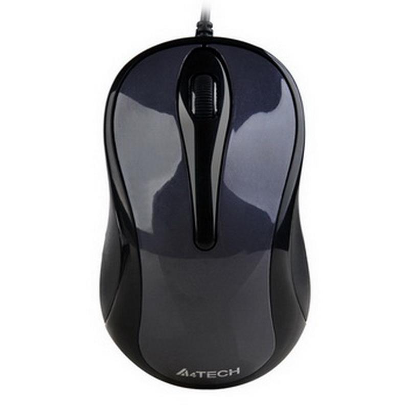 双飞燕 N-360 有线鼠标 USB 高亮铁灰按个销售