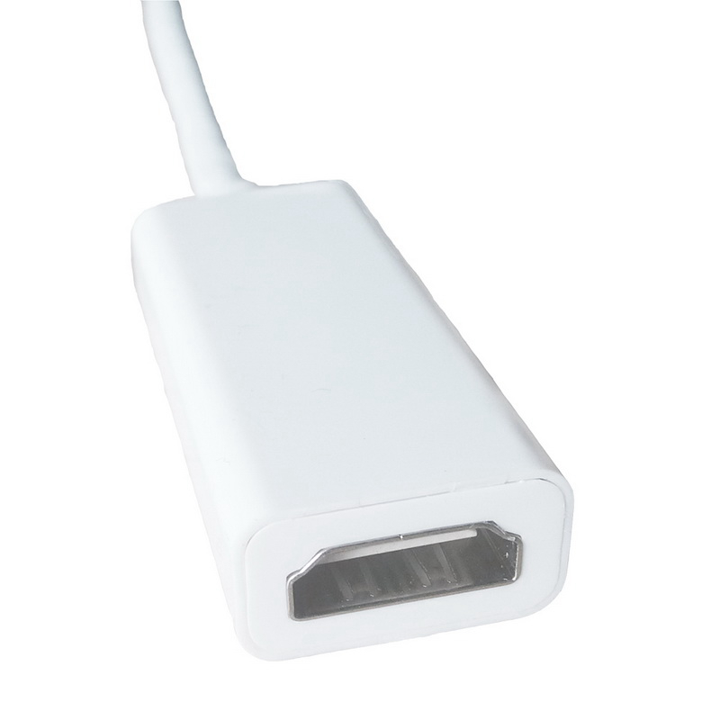 酷比客 LCCPMDPHDMIWH Mini？Display？Port转HDMI/0.2M  白色 用于苹果笔记本MacBook Air/Pro连接电视机 显示器 投影仪按（根）销售