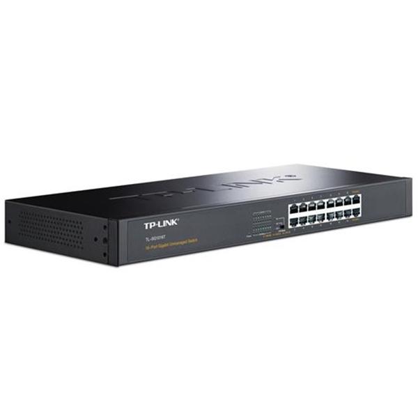 TP-LINK TL-SG1016T 千兆交换机 机架型16口 灰黑色按台销售