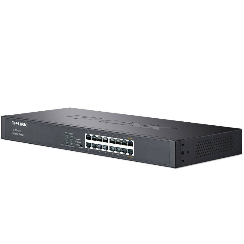 TP-LINK TL-SG1016T 千兆交换机 机架型16口 灰黑色按台销售
