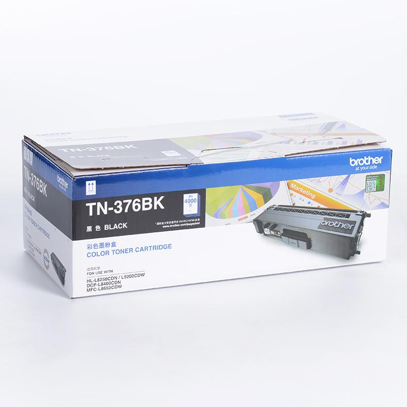 兄弟 TN-376Bk 墨粉 4000页 黑色 1支 (适用 HL-L8250CDN / HL-L9200CDW / DCP-L8400CDN / MFC-L8650CDW)按支销售