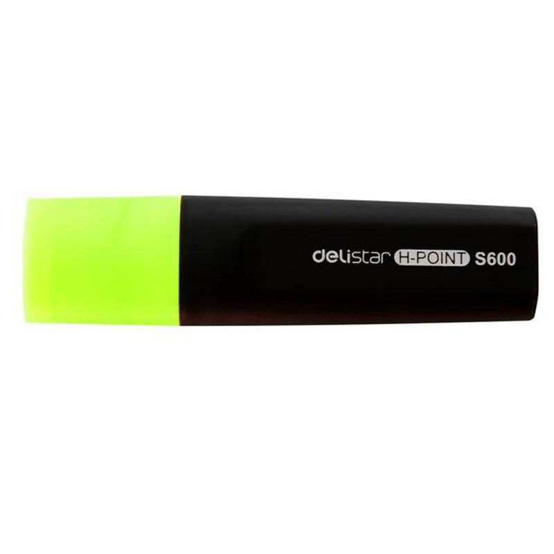 得力 S600  标记醒目荧光笔  5mm  黄色 10支/盒按支销售