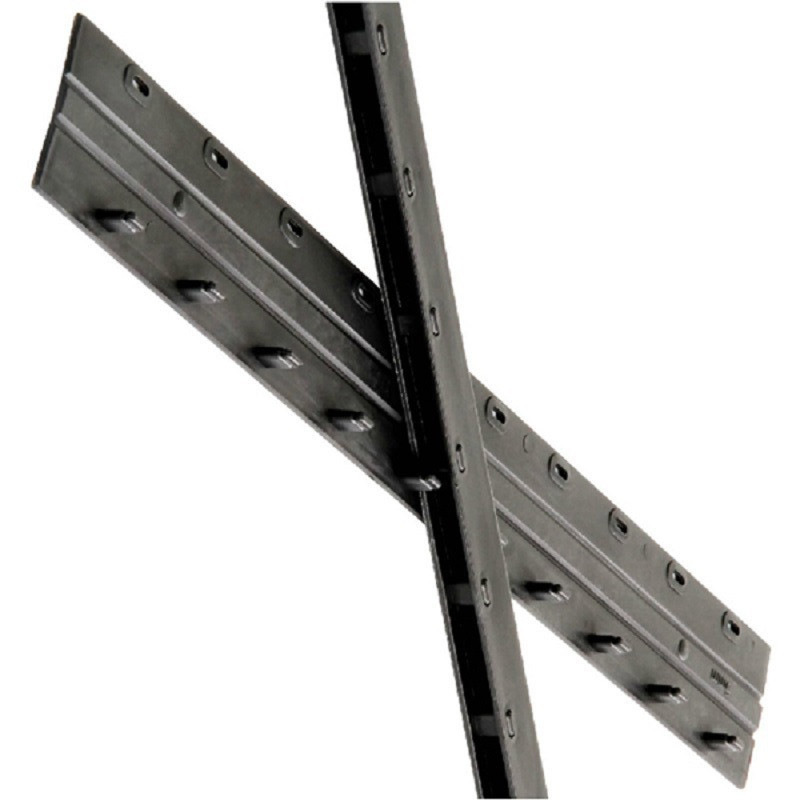 得力 3826 10孔装订夹条 7.5mm 黑色 100根/盒按（盒）销售