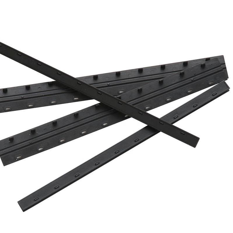 得力 3826 10孔装订夹条 7.5mm 黑色 100根/盒按（盒）销售