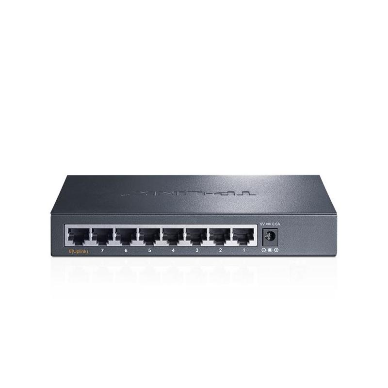 TP-LINK TL-SF1008VE 8口钢壳交换机 带环路检测功能 灰黑色按台销售