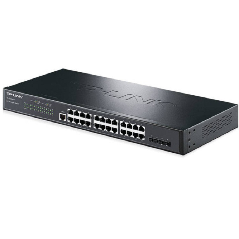 TP-LINK TL-SG5428 三层全网管交换机 24+4口全千兆 灰黑色按（台）销售