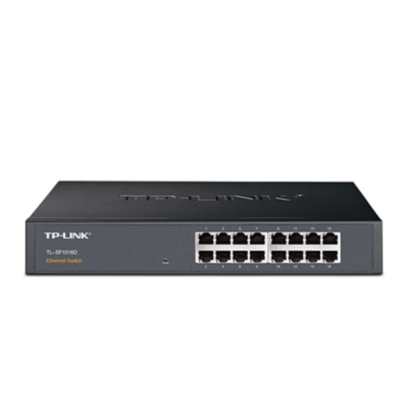 TP-LINK TL-SF1016D 非网管交换机 16口桌面型百兆 灰黑色按台销售