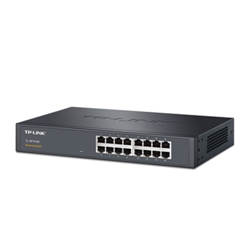 TP-LINK TL-SF1016D 非网管交换机 16口桌面型百兆 灰黑色按台销售
