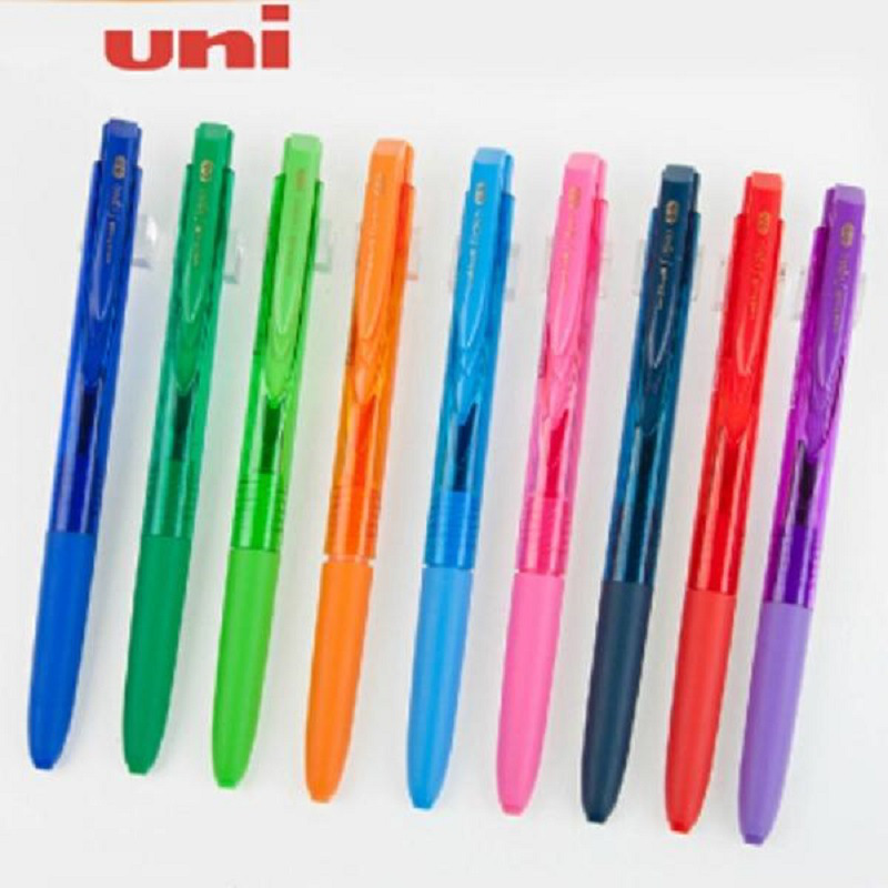三菱 UMN-155 新顺滑多彩啫喱笔 0.5mm 绿色按盒销售