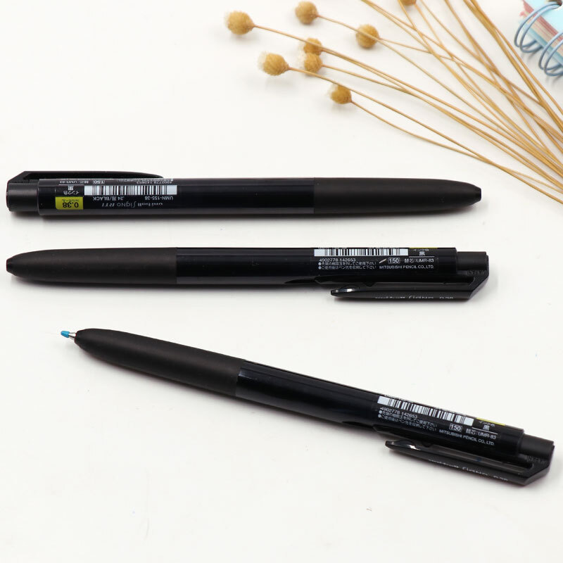 三菱 UMN-155 新顺滑多彩啫喱笔 0.38mm 黑色按支销售
