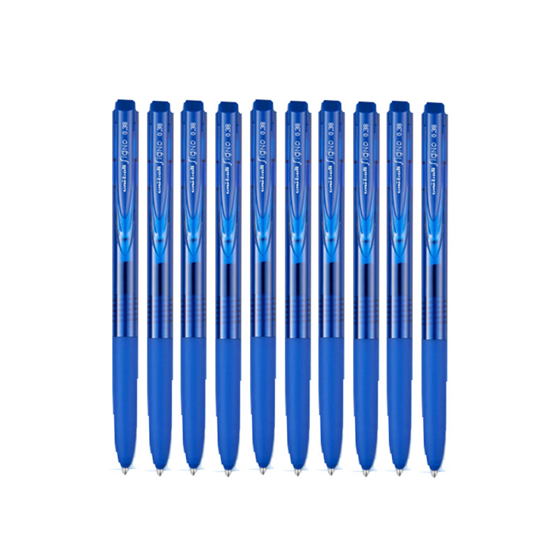 三菱 UMN-155 新顺滑多彩啫喱笔 0.38mm 蓝色按盒销售