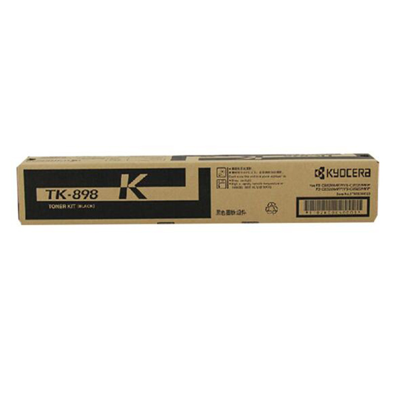 京瓷 TK-898(K) 墨粉 12000页 黑色 （适用 FS-C8020MFP/C8520/C8025/C8525）按（支）销售