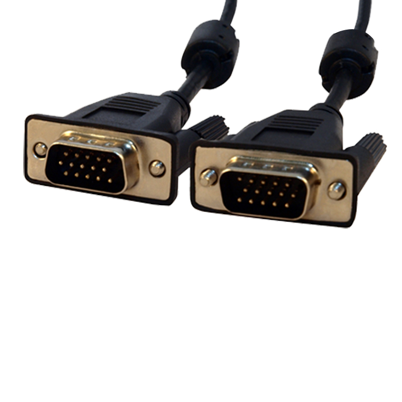 酷比客 LCAVSSVGA-20M 細長VGA線(耐折極細) 公对公 黑色 用于VGA接口的电脑 显示器 电视机之间的连接按（根）销售
