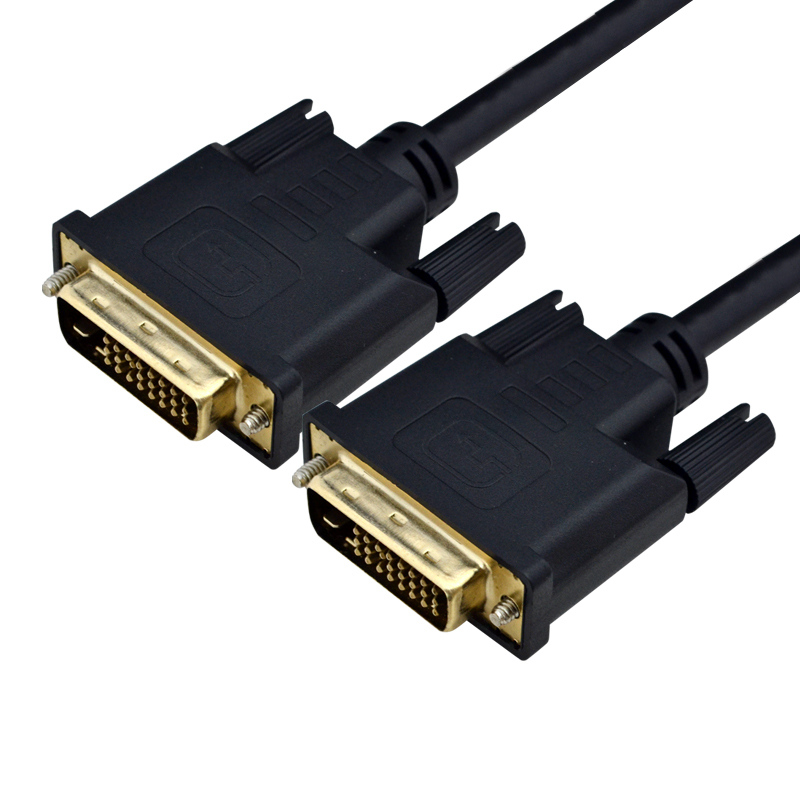 酷比客 LCAVDVDV241BK-10M DVI线24+1 公对公 黑色 DVI转DVI 用于DVI接口的电脑 显示器 电视机之间的连接按（根）销售