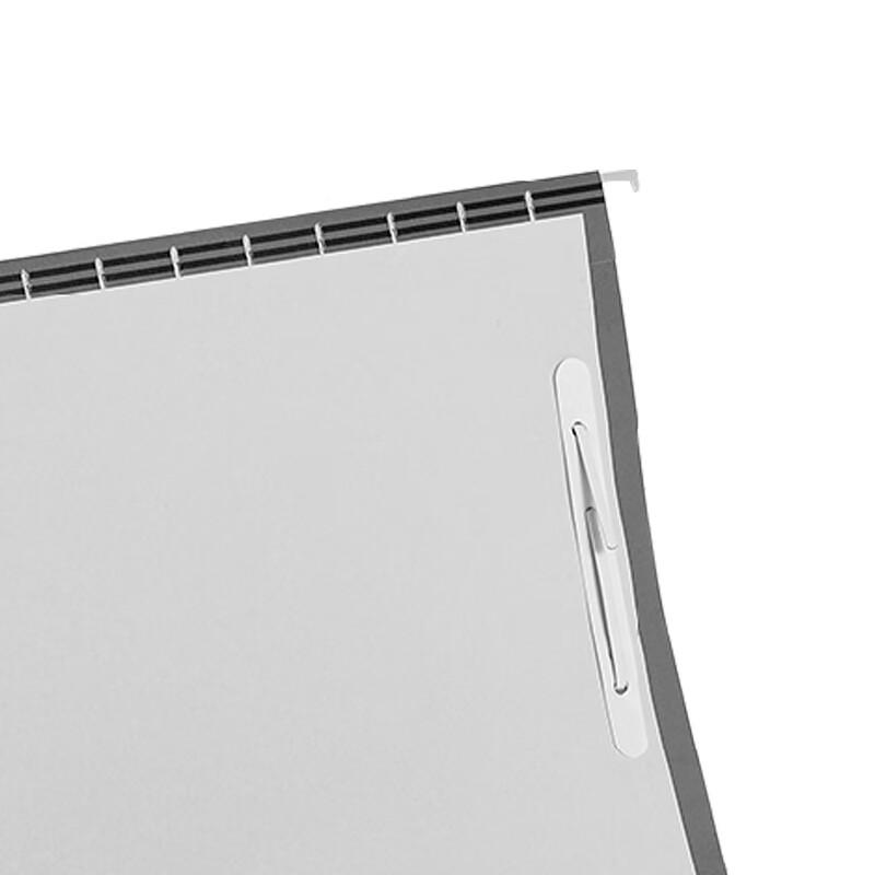 齐心 A1812 易查找吊挂夹 A4 纸质 灰色 25只/盒 12盒/箱按（盒）销售