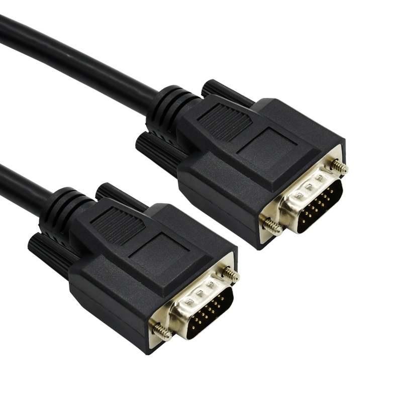酷比客 LCAVECVGABK-1.5M L-CUBIC VGA视频线 1.5米 公对公 黑色 用于VGA接口的电脑 显示器 电视机之间的连接按（根）销售