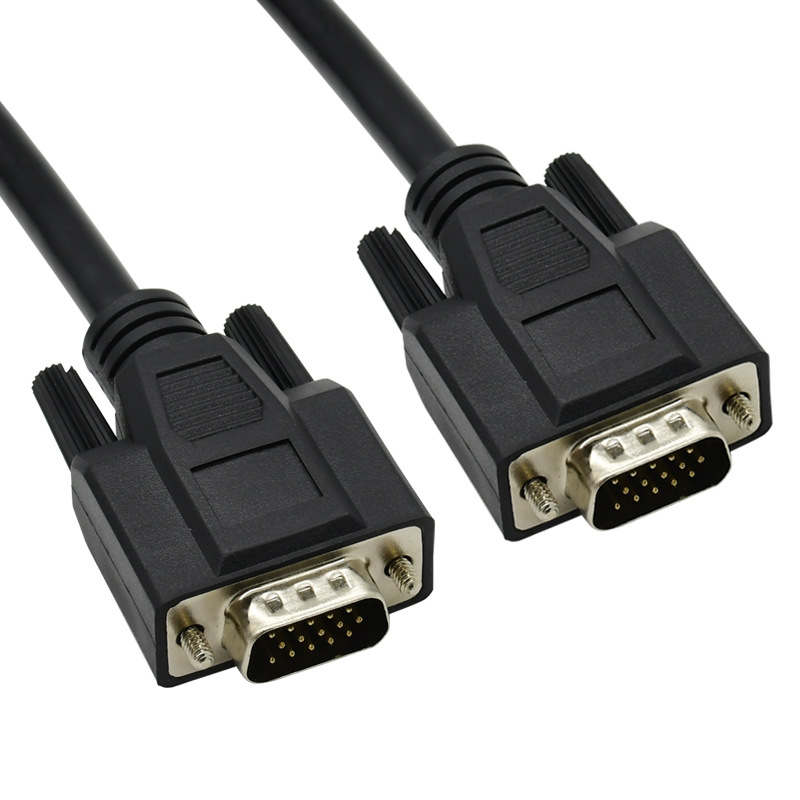 酷比客 LCAVECVGABK-1.5M L-CUBIC VGA视频线 1.5米 公对公 黑色 用于VGA接口的电脑 显示器 电视机之间的连接按（根）销售