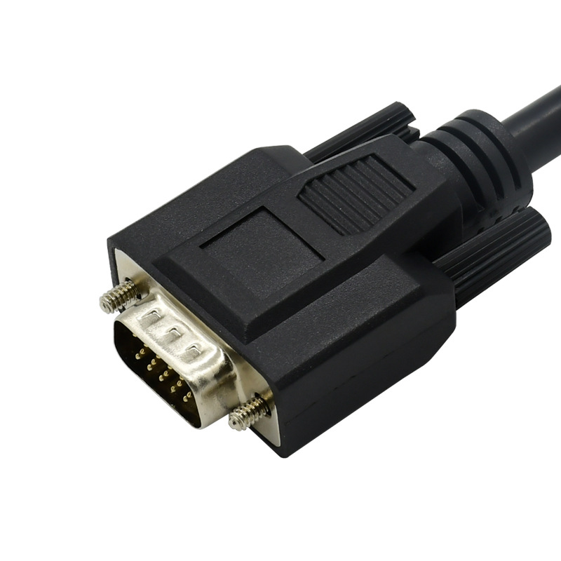 酷比客 LCAVECVGABK-1.5M L-CUBIC VGA视频线 1.5米 公对公 黑色 用于VGA接口的电脑 显示器 电视机之间的连接按（根）销售