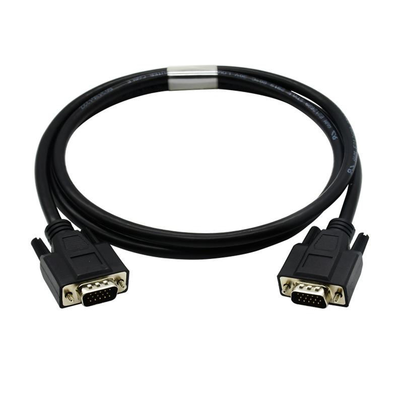 酷比客 LCAVECVGABK-1.5M L-CUBIC VGA视频线 1.5米 公对公 黑色 用于VGA接口的电脑 显示器 电视机之间的连接按（根）销售