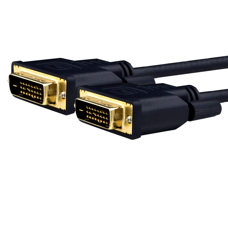 酷比客 LCAVECDVDV241BK-3M L-CUBIC DVI高清数字视频线(24+1) 3米 公对公 黑色 用于DVI接口的电脑 显示器 电视机之间的连接按（根）销售