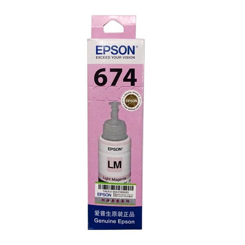 爱普生 C13T674680 墨水 70ml 淡洋红色 适用L801/810/850/1800按支销售