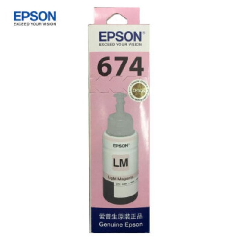 爱普生 C13T674680 墨水 70ml 淡洋红色 适用L801/810/850/1800按支销售