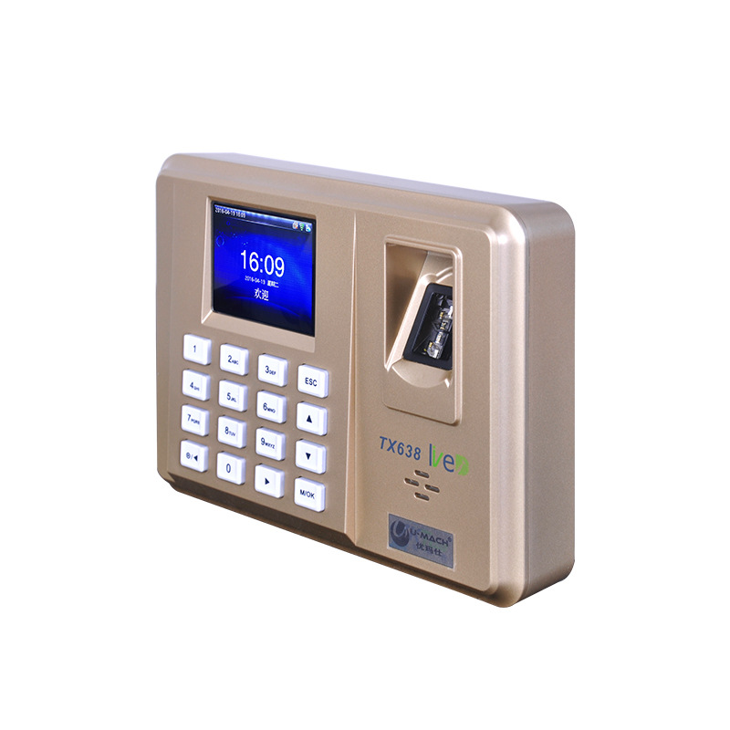 优玛仕 U-TX638-BS 异地考勤机 指纹 金色 一台按（台）销售