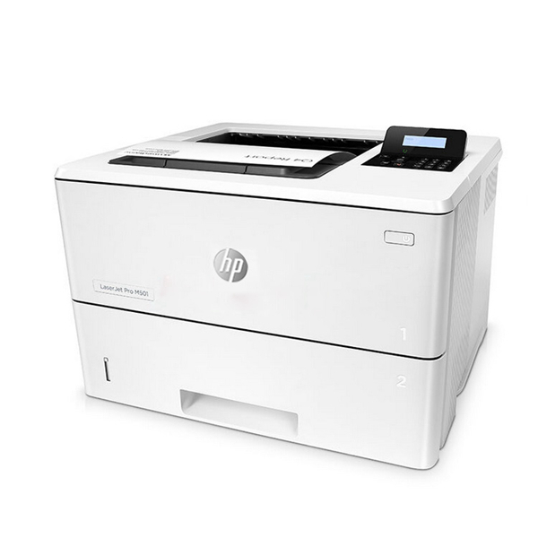 惠普 LaserJet Pro M501dn 黑白激光打印机 A4 白色 仅打印、有线网络、自动双面按台销售