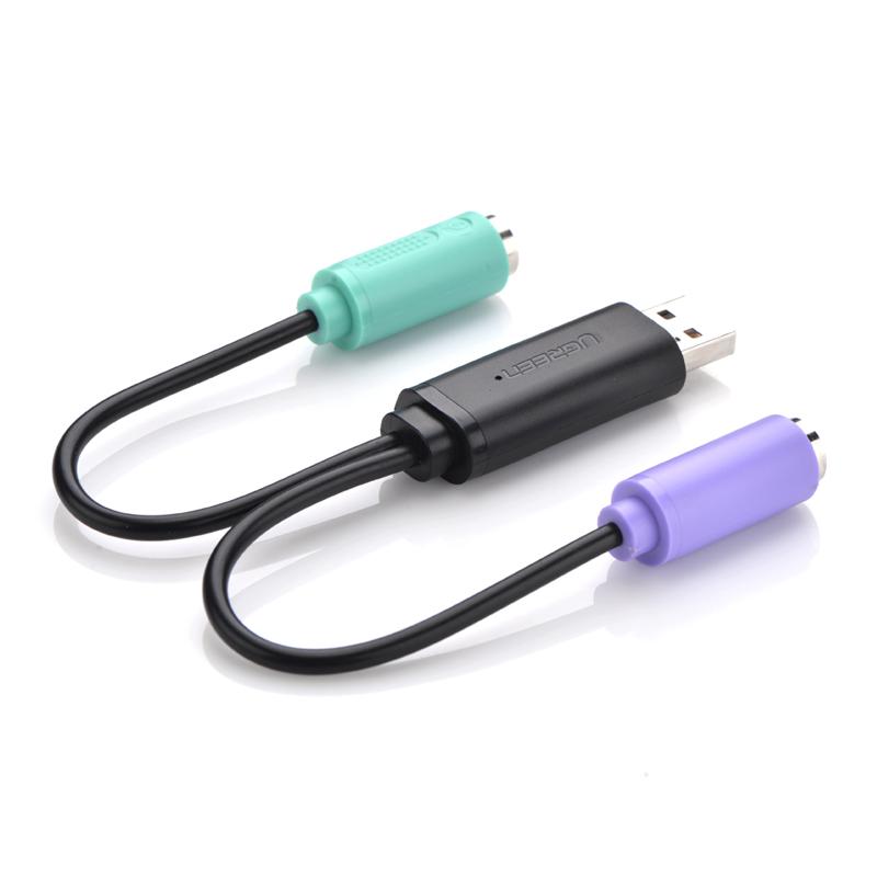 绿联 20219.0 转接线 USB转PS/2 1条按条销售