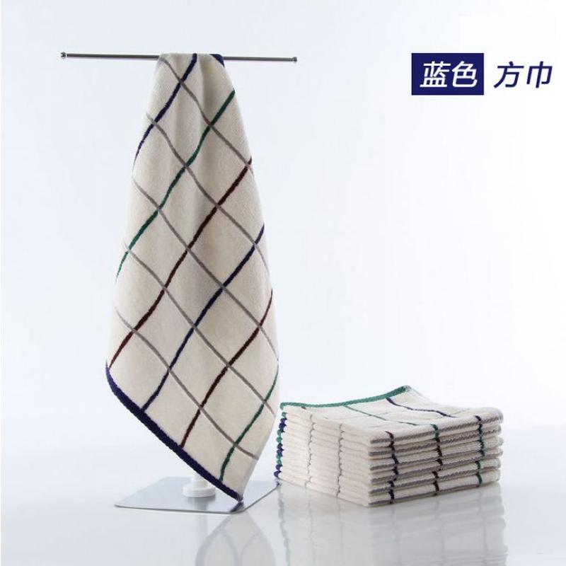 金号 2616.0 纯棉提缎方格方巾 两条装 34*33CM按（组）销售