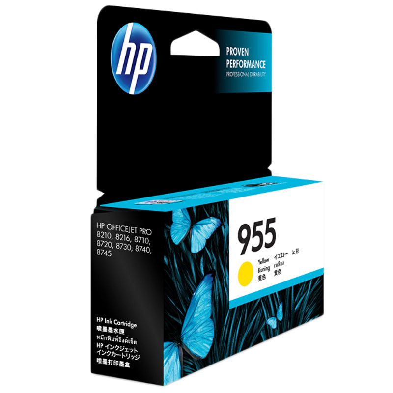 惠普 L0S57AA 墨盒 955号 黄色 700页 适用8210/8216/8710/8720/8730/7720/7730/7740按盒销售