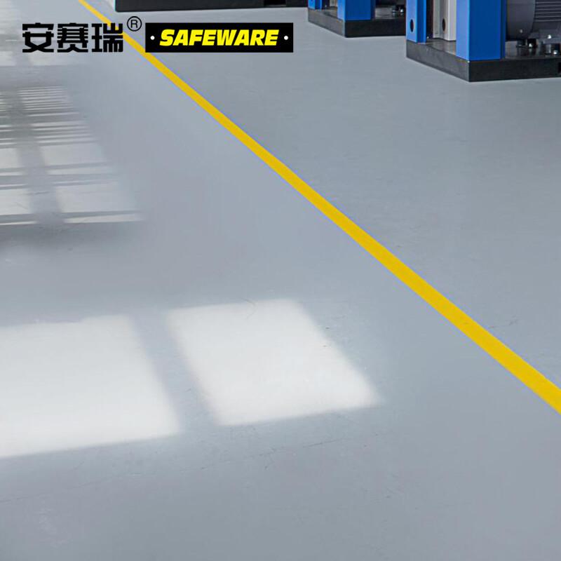 安赛瑞 15001 重载型划线胶带  黄色 高强度PVC材料,自带背胶,,厚1mm,50mm×30m按（卷）销售