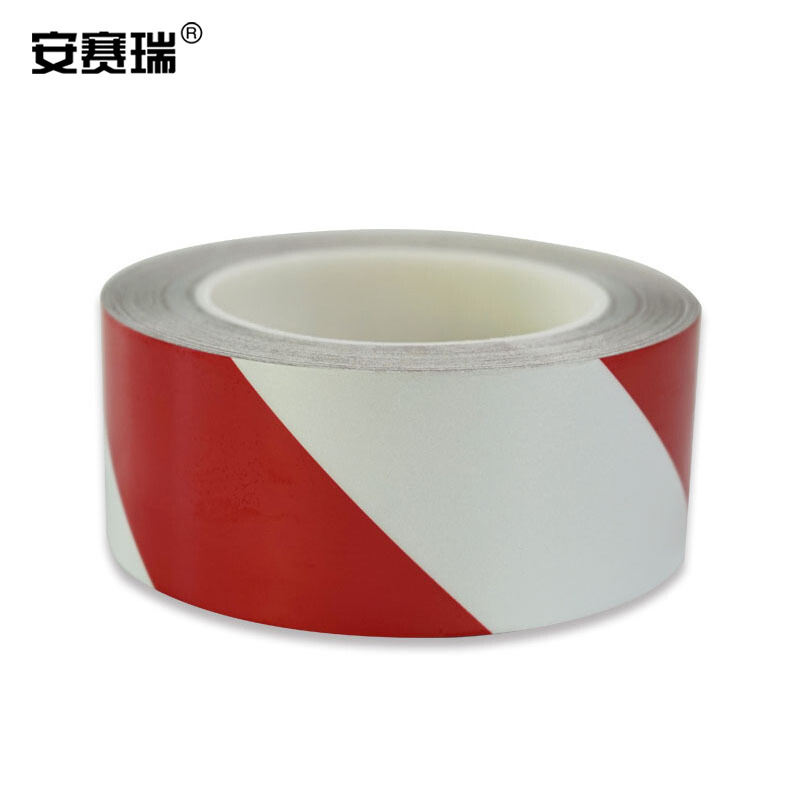 安赛瑞 14206 反光划线胶带（红白条纹） 50mm×22m按（卷）销售