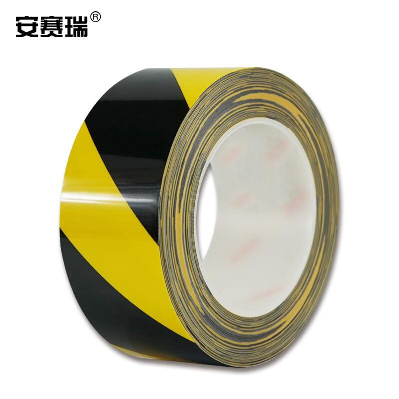 安赛瑞 15650 耐磨型划线胶带（黄黑条纹） 50mm×22m按（卷）销售
