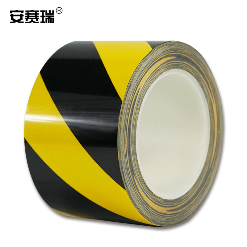安赛瑞 15632 耐磨型划线胶带（黄黑条纹） 75mm×22m按（卷）销售