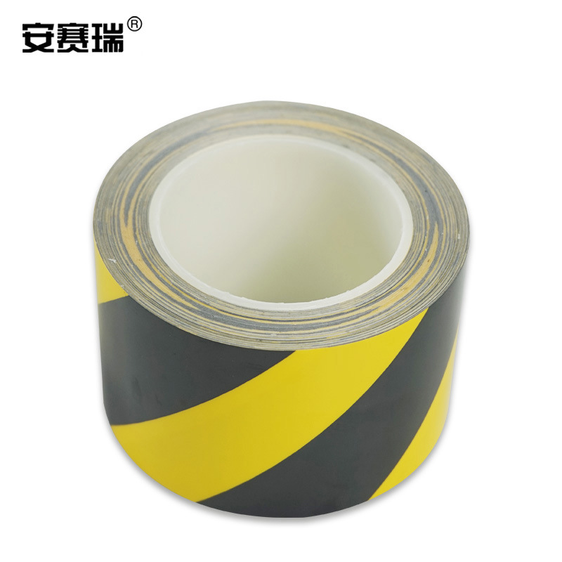 安赛瑞 15632 耐磨型划线胶带（黄黑条纹） 75mm×22m按（卷）销售