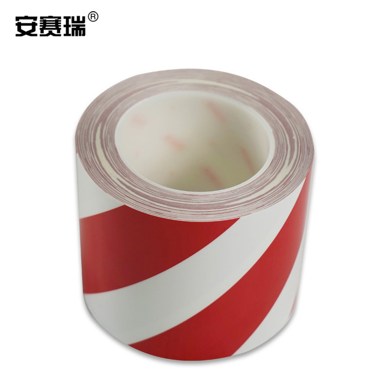 安赛瑞 15642 耐磨型划线胶带(红白条纹) 100mm×22m按(卷)销售 安赛瑞 15642 耐磨型划线胶带(红白条纹) 100mm×22m按(卷)销售