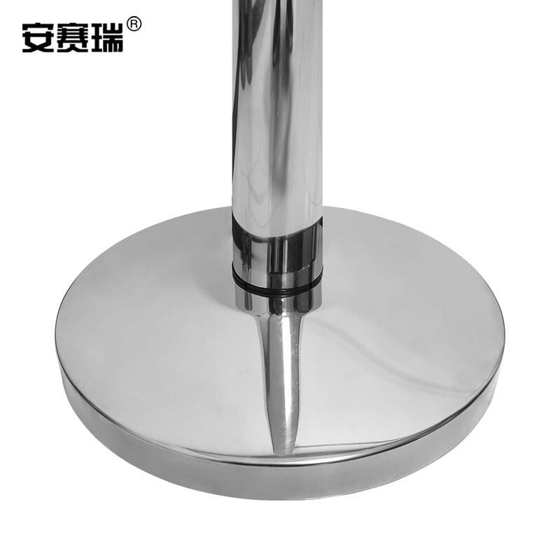 安赛瑞 14494 伸缩带隔离柱 带长2m,高910mm,立柱Φ63mm,底盘Φ320mm 金属色按（个）销售