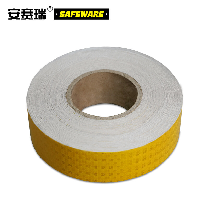 安赛瑞 14353 超级晶格反光警示胶带 黄色 50mm×50m按(卷)销售 安赛瑞 14353 超级晶格反光警示胶带 黄色 50mm×50m按(卷)销售