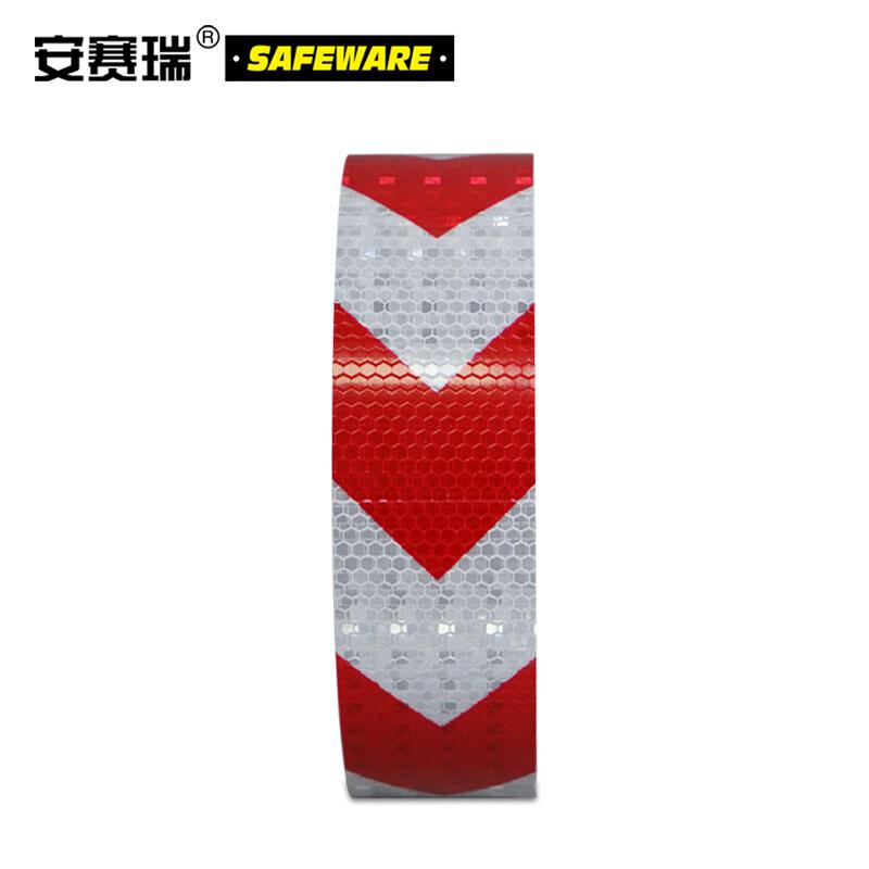 安赛瑞 14363 超级晶格反光警示胶带  红白色 50mm×50m按（卷）销售