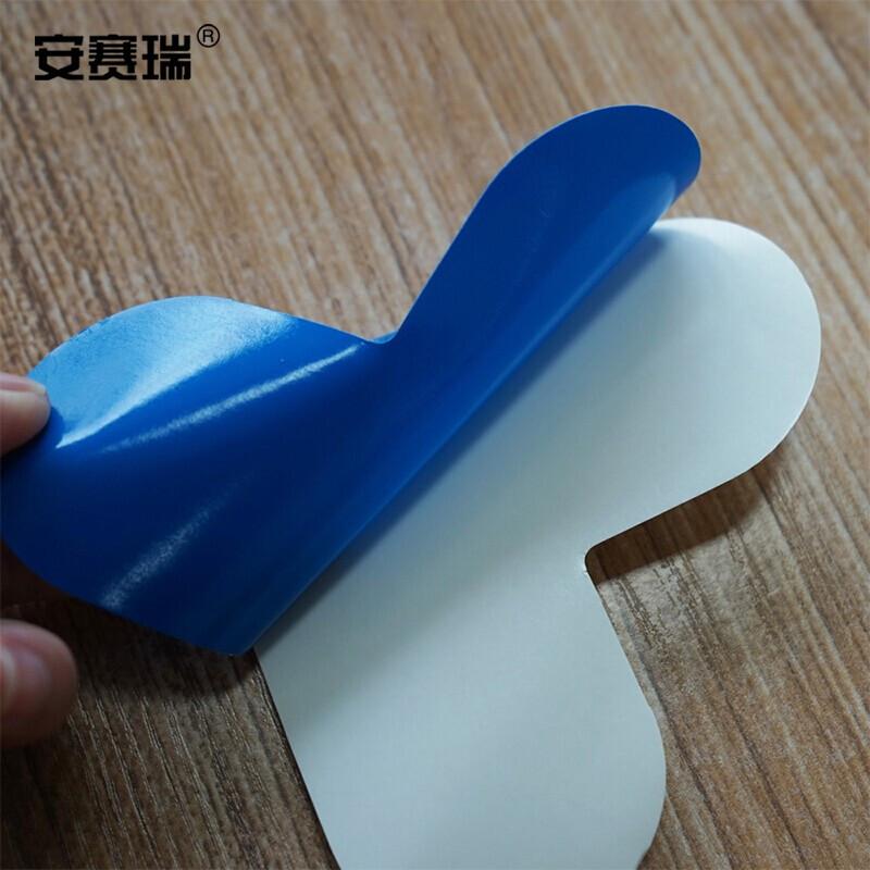 安赛瑞 15794 5S管理地贴（L型）  蓝色 100×100mm，10个/包按（包）销售