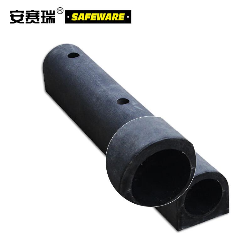 安赛瑞 14467 D型橡胶防撞缓冲块  黑色 1000×200×200mm，重32kg按（个）销售