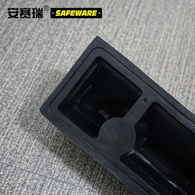 安赛瑞 14470 反光车轮定位器  黑黄色 600×120×100mm，2个/套按（对）销售