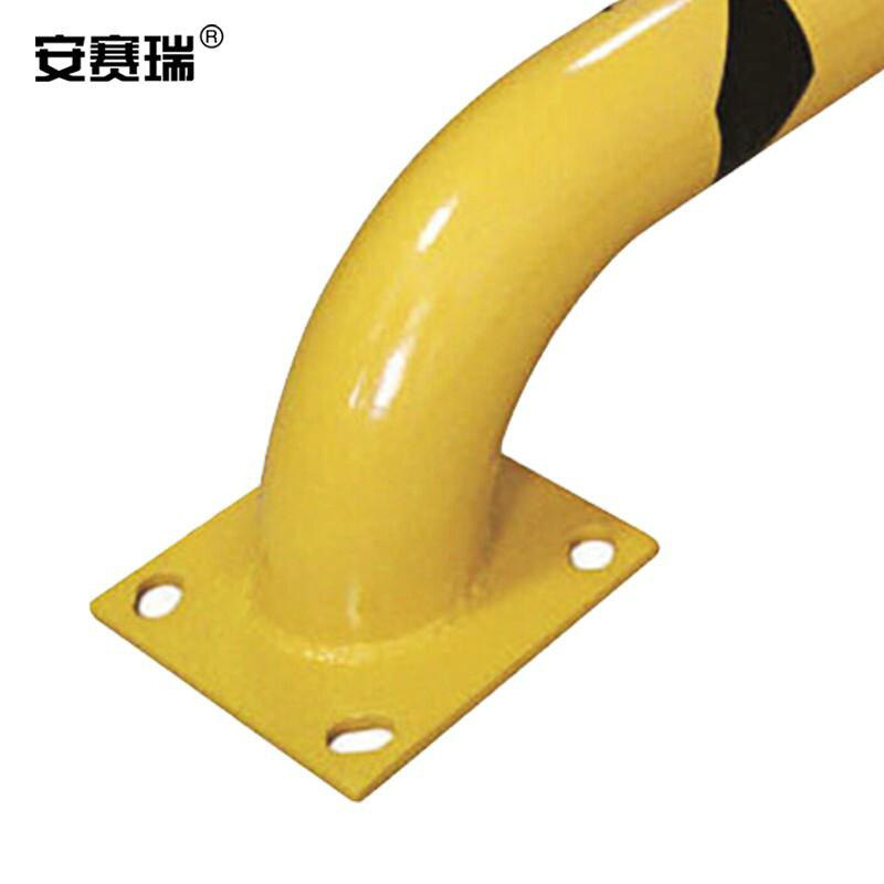 安赛瑞 11427 钢制警示隔离栏（低位）  黄色 长1220×高230mm，Φ115mm，壁厚3mm按（个）销售
