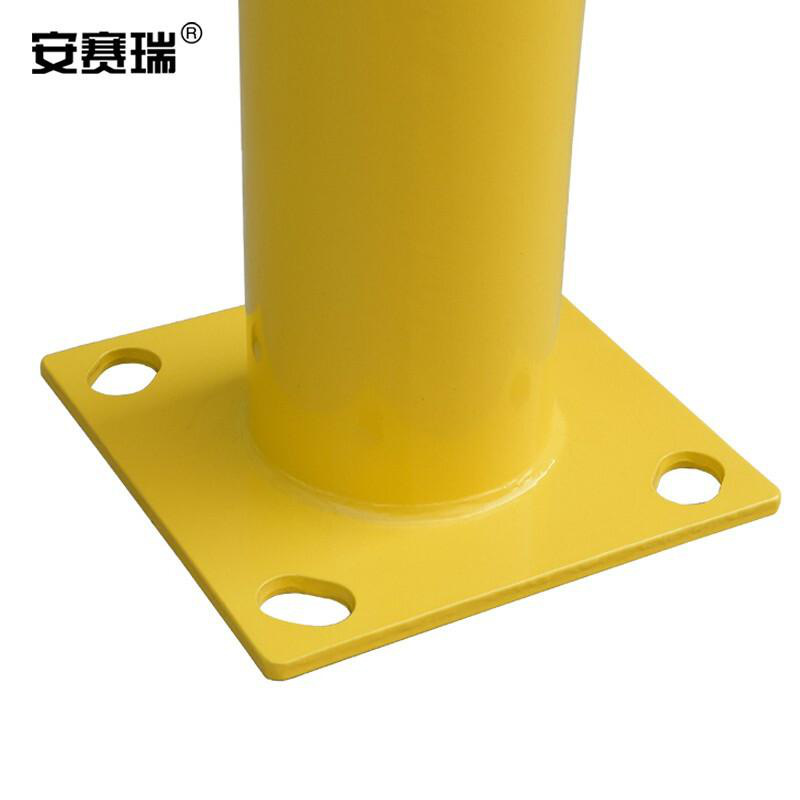 安赛瑞 11427 钢制警示隔离栏（低位）  黄色 长1220×高230mm，Φ115mm，壁厚3mm按（个）销售