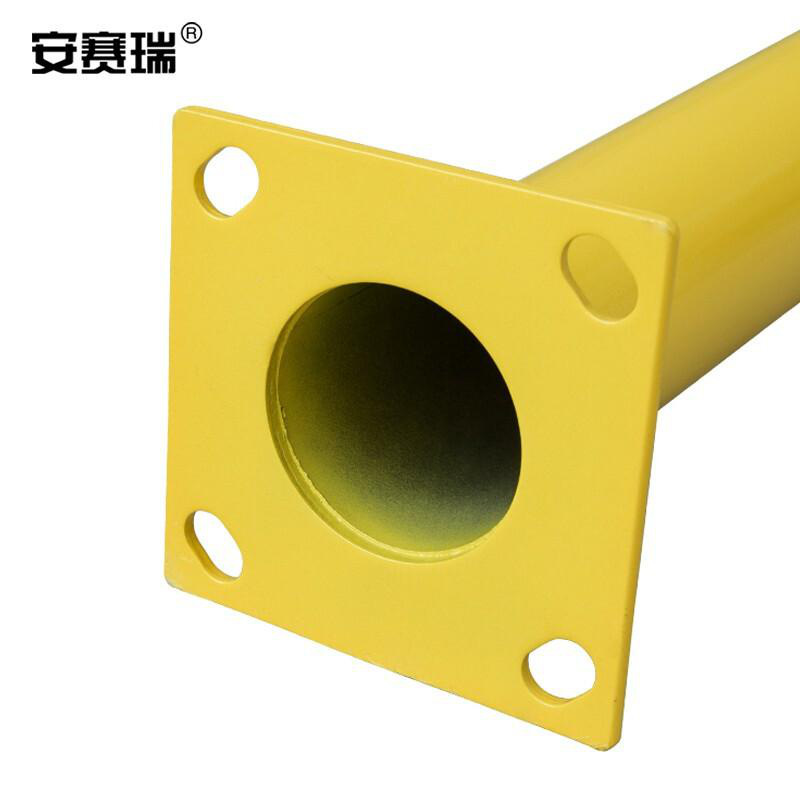 安赛瑞 11427 钢制警示隔离栏（低位）  黄色 长1220×高230mm，Φ115mm，壁厚3mm按（个）销售